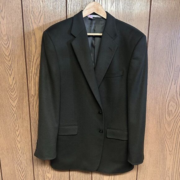 Green Cashmere Hickey Freeman Coat made with Loro Piana...